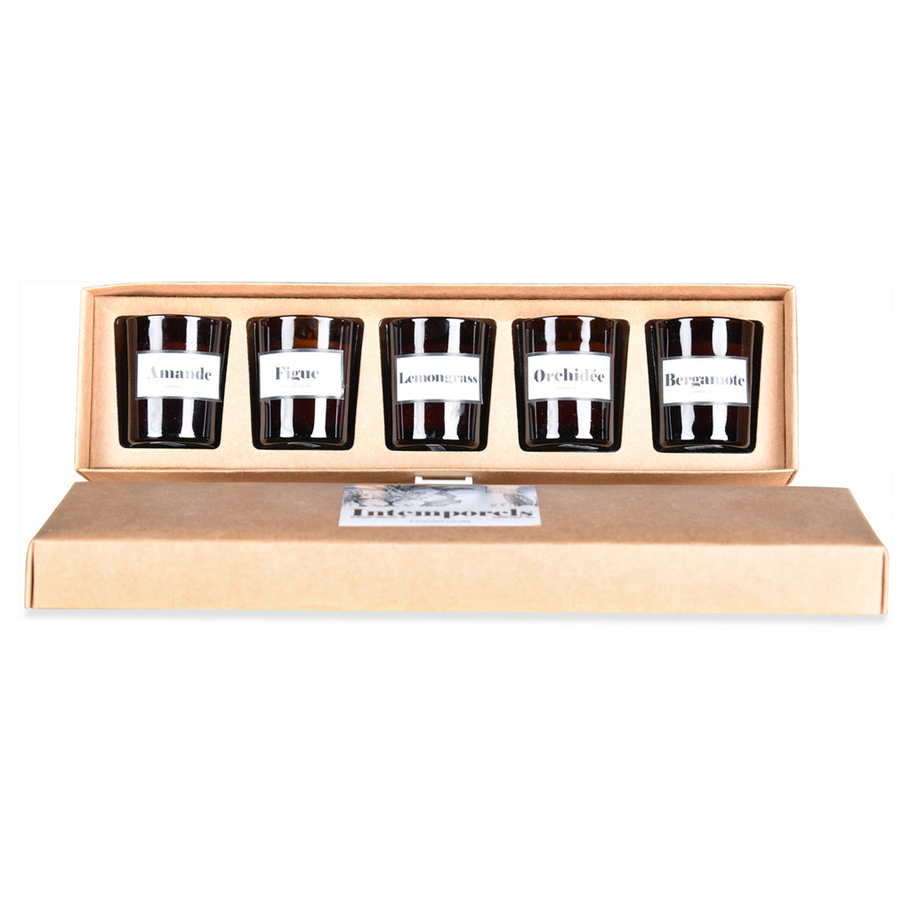 COFFRET DE 5 BOUGIES INTEMPORELS