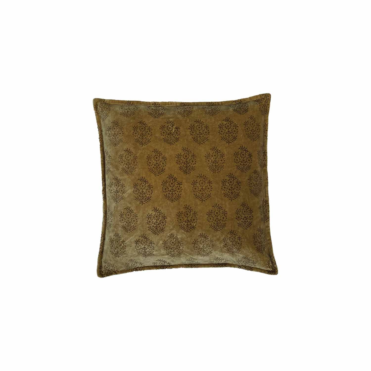 COUSSIN TIMELESS CARRÉ IMPRIMÉ BEIGE GRÉGE 45X45 CM