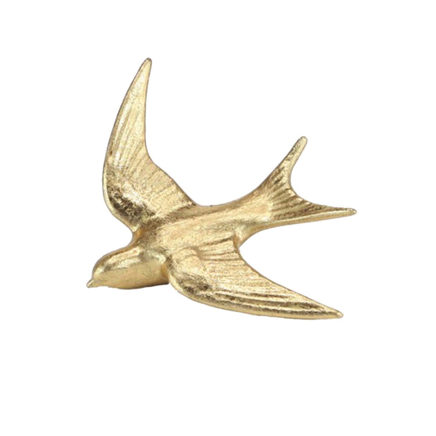 OISEAU DÉCORATIF BLANC/DORÉ