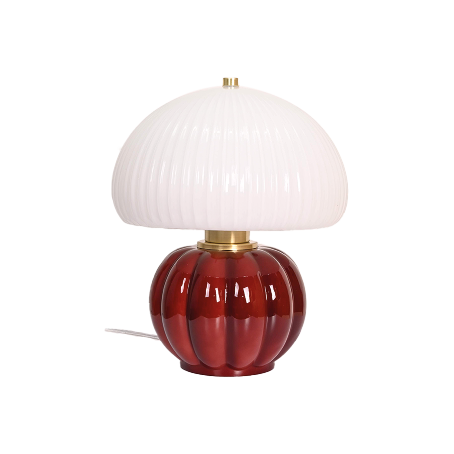 LAMPE MADELEINE BLEU/MOKA/BURGANDY
