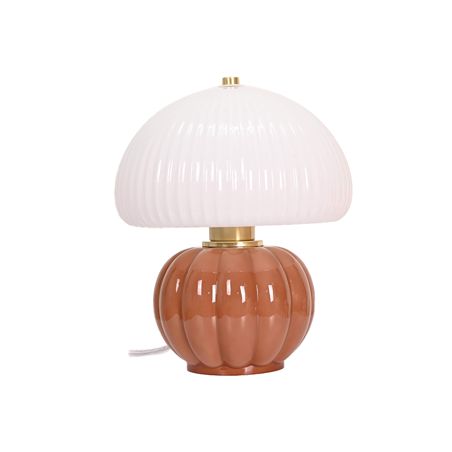 LAMPE MADELEINE BLEU/MOKA/BURGANDY