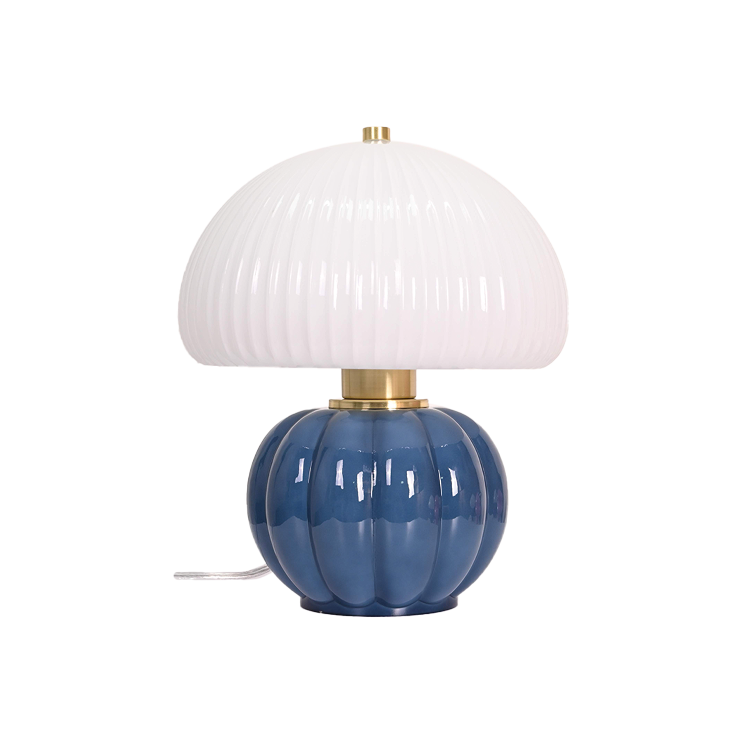 LAMPE MADELEINE BLEU/MOKA/BURGANDY
