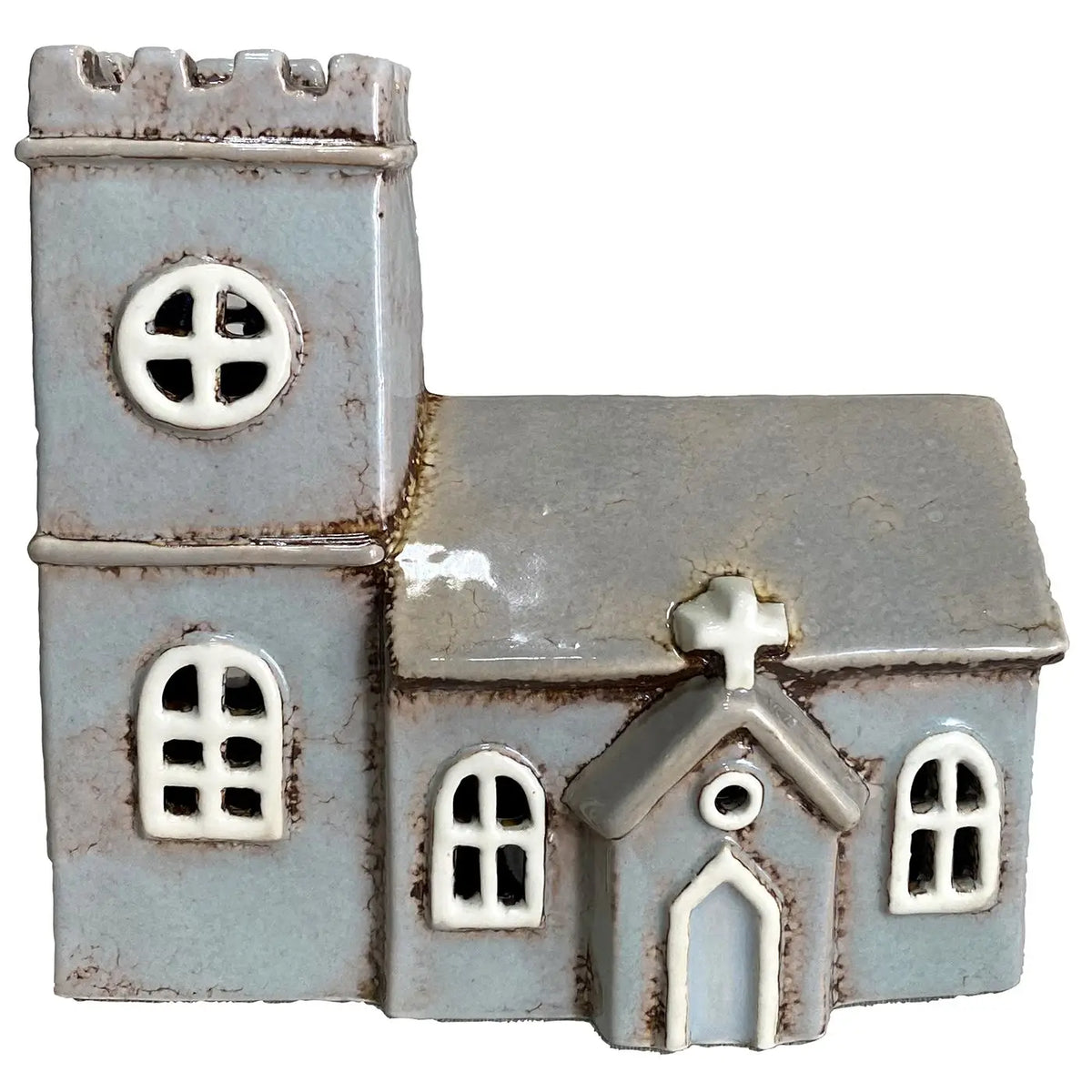 Village Poterie - Bougie chauffe-plat Norman Church
