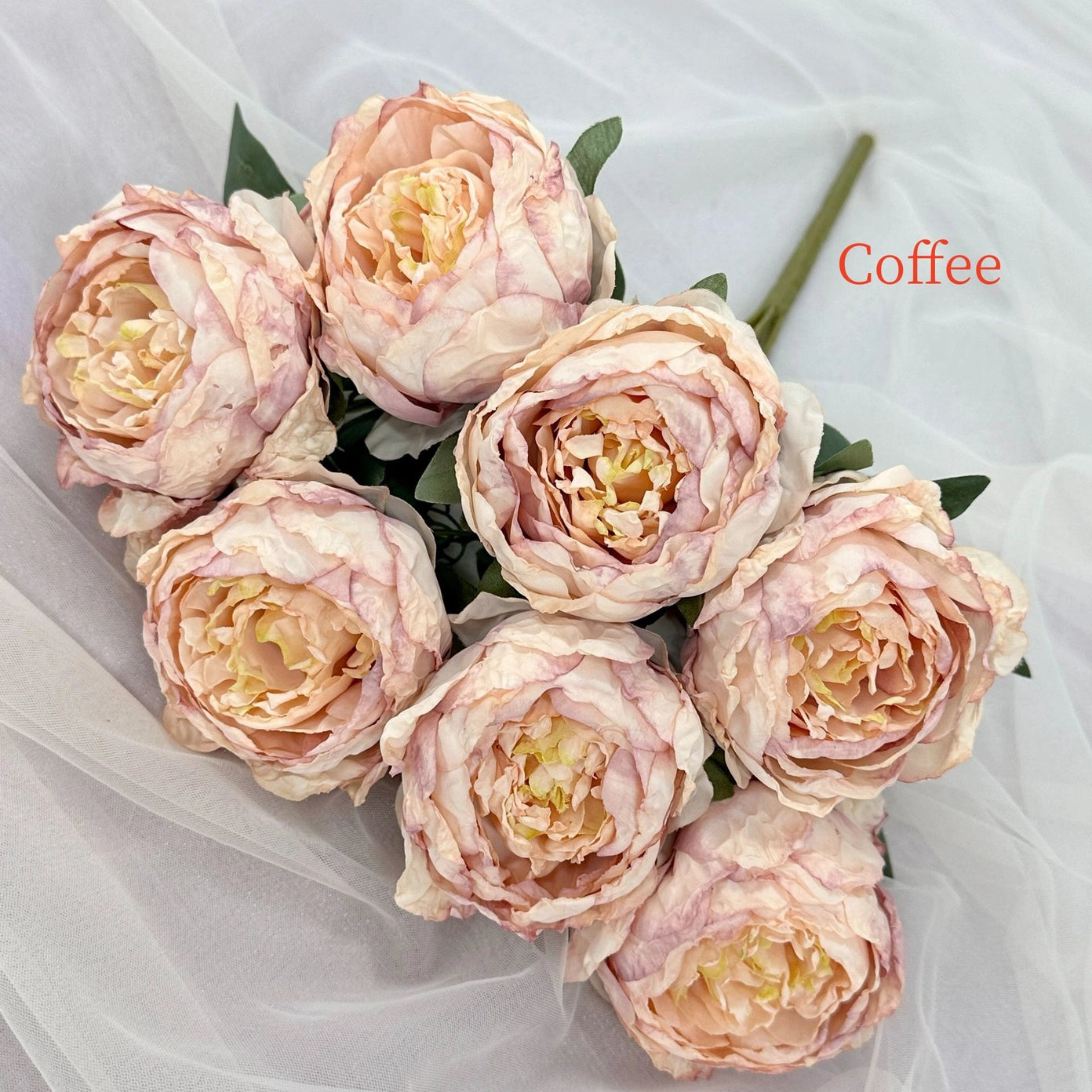 Pivoine artificielle X7 - Vieux Rose