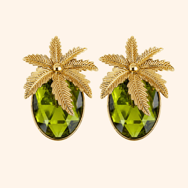 Bijou de bouton - Palmananas Vert Canopé