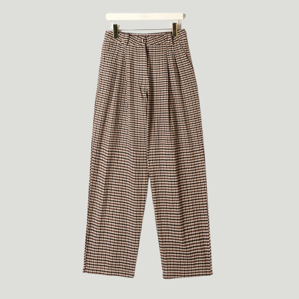 Pantalon à pince - Vichy