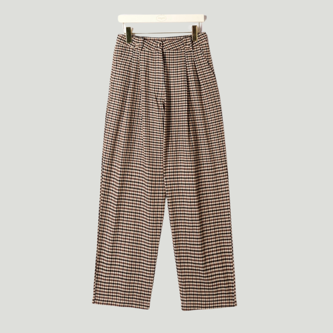 Pantalon à pince - Vichy