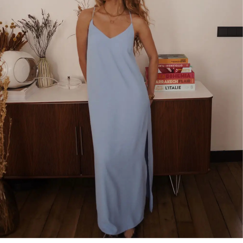 Robe Lise - Bleu ciel M-L