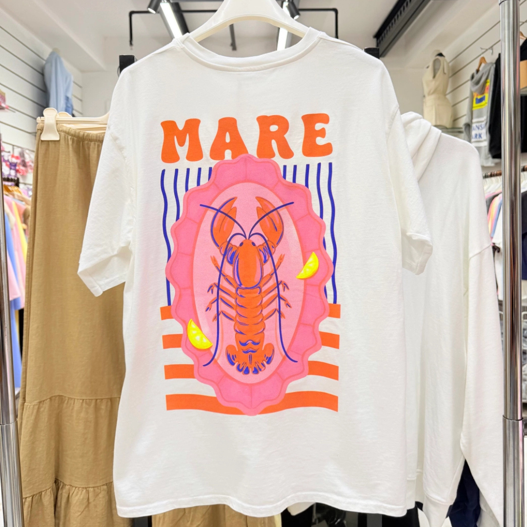 T-shirt imprimé Mare & Lobster - Blanc