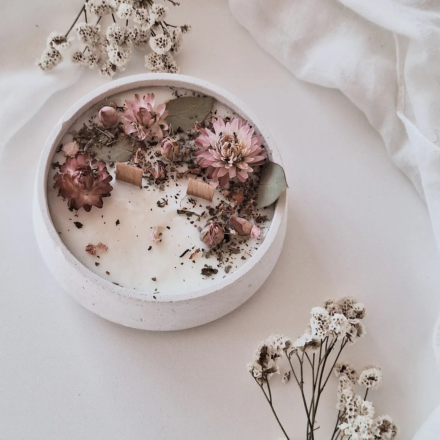 BOUGIE FLORALE - Cire de Soja