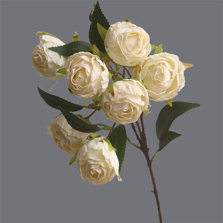 Petite rose artificielle - Blanche