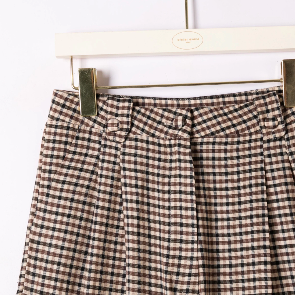 Pantalon à pince - Vichy