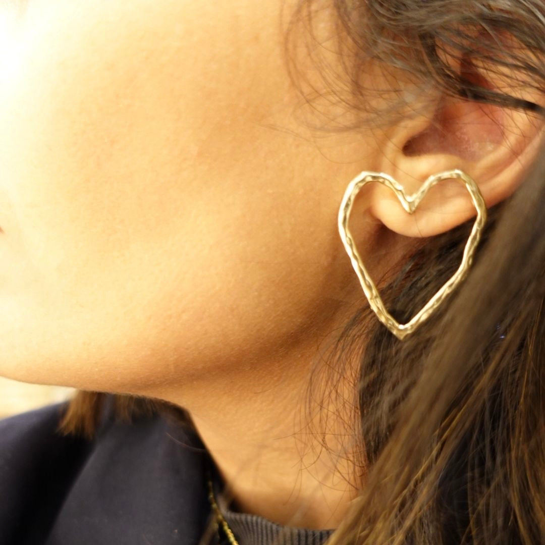 BOUCLES D'OREILLES - Coeur Doré