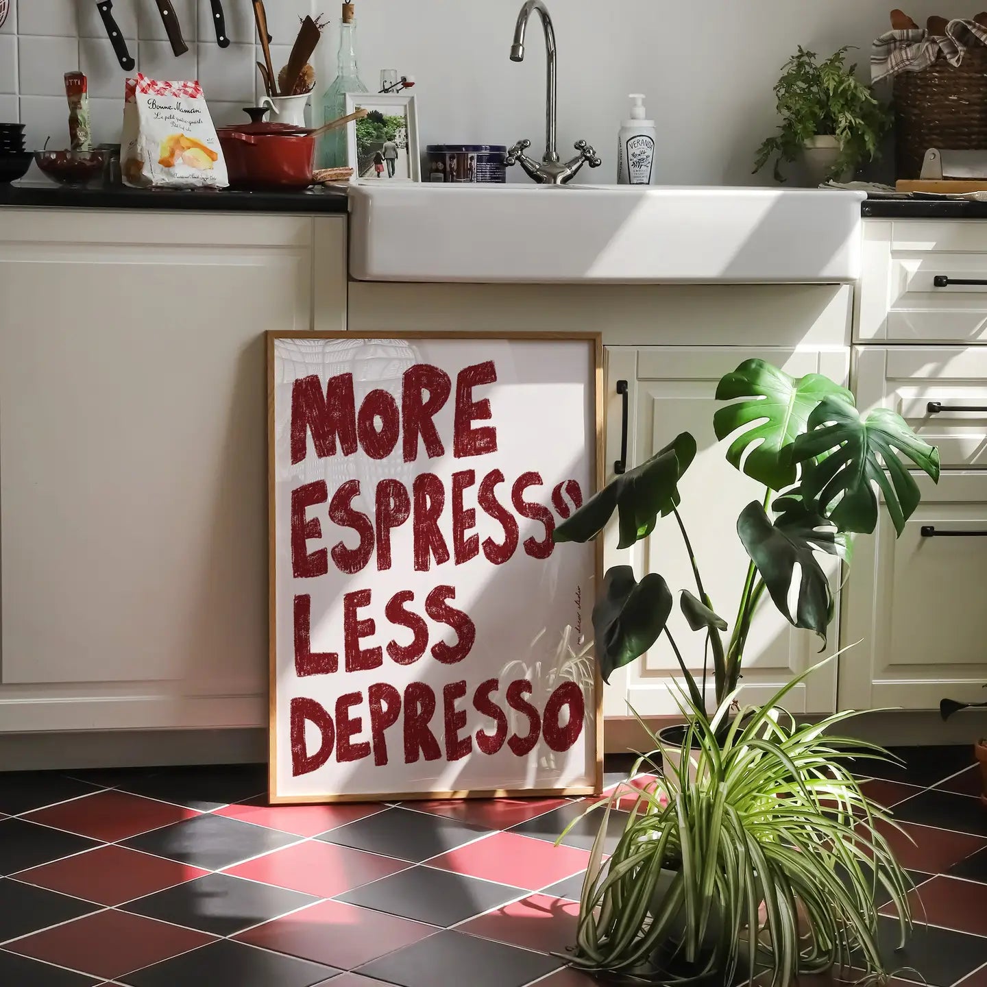 AFFICHE MORE EXPRESSO LESS DEPRESSO A3