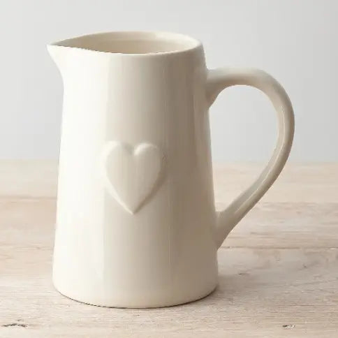 Carafe en céramique coeur