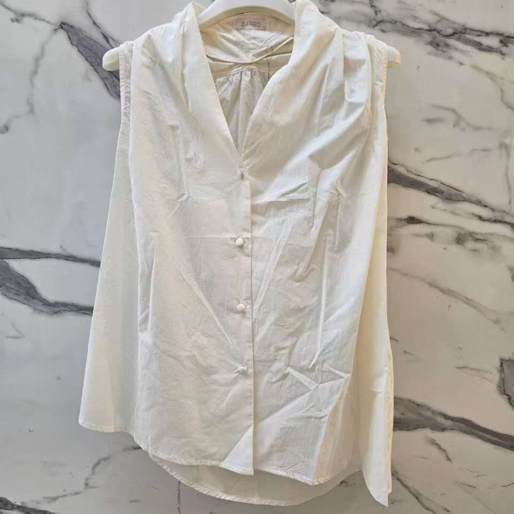 Chemise sans manche - Ecru