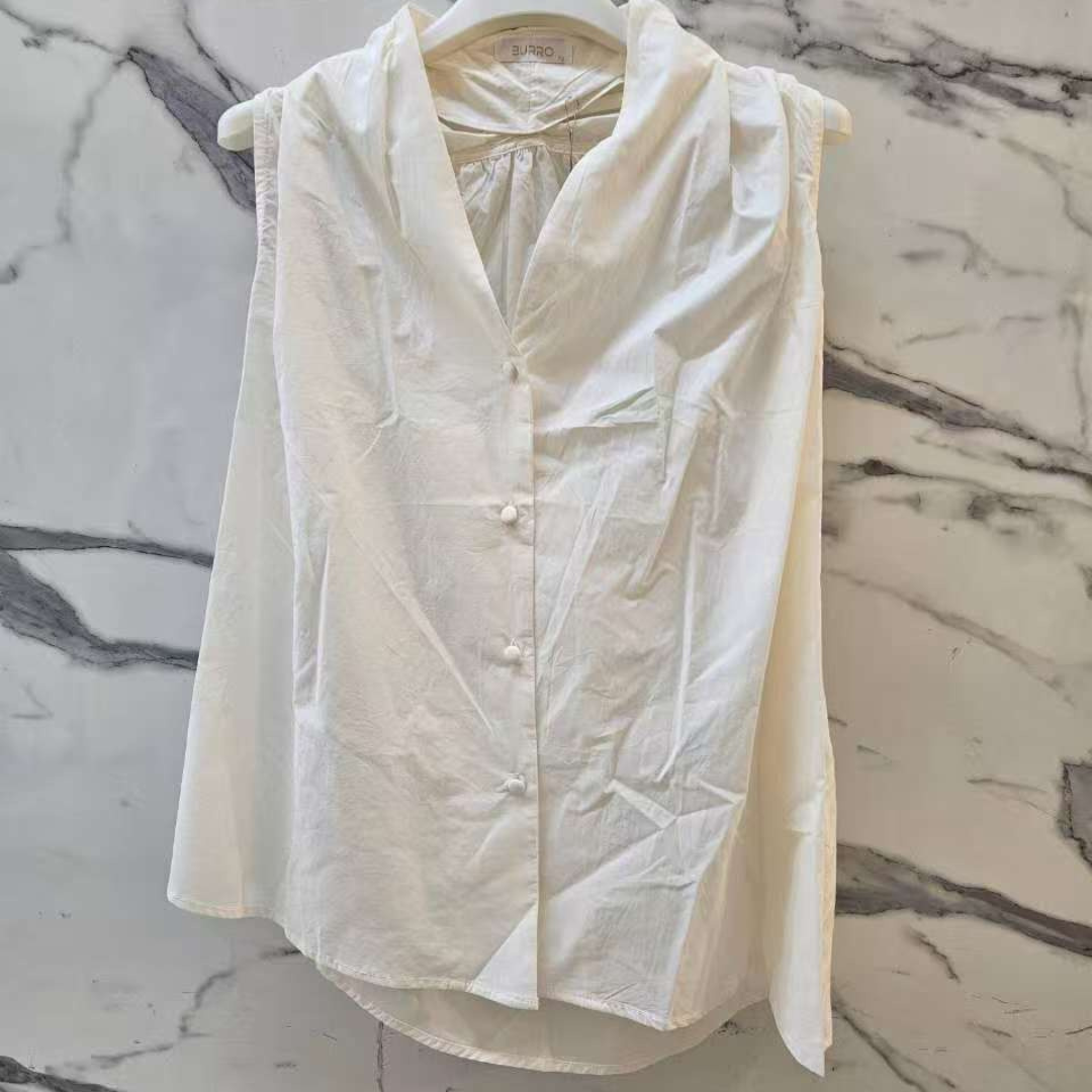 Chemise sans manche - Ecru