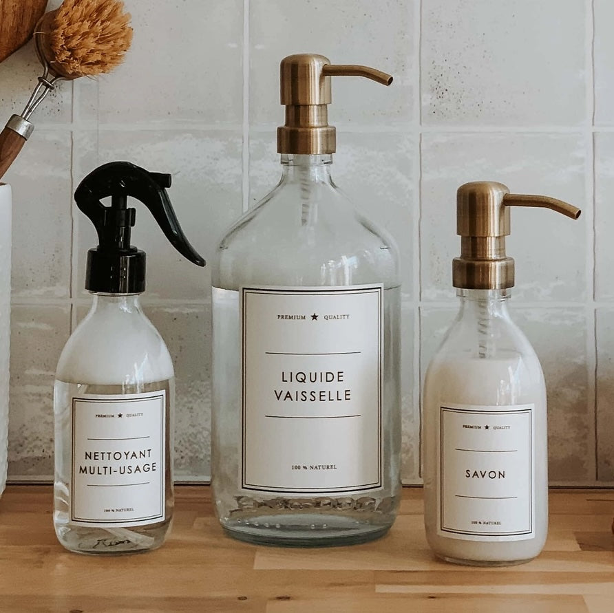FLACON LIQUIDE VAISSELLE - Transparent 500 ml