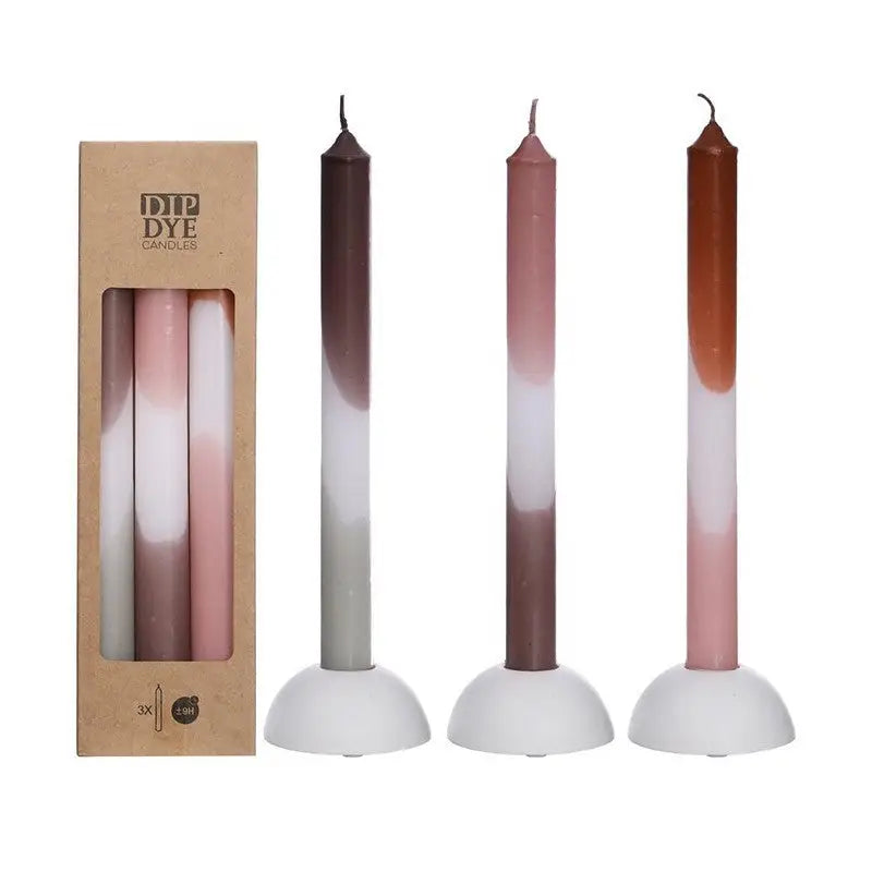 BOUGIE PINK OLIVE - Lot de 3
