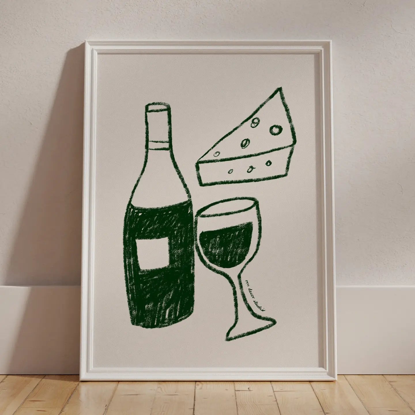 AFFICHE VIN ET FROMAGE A4