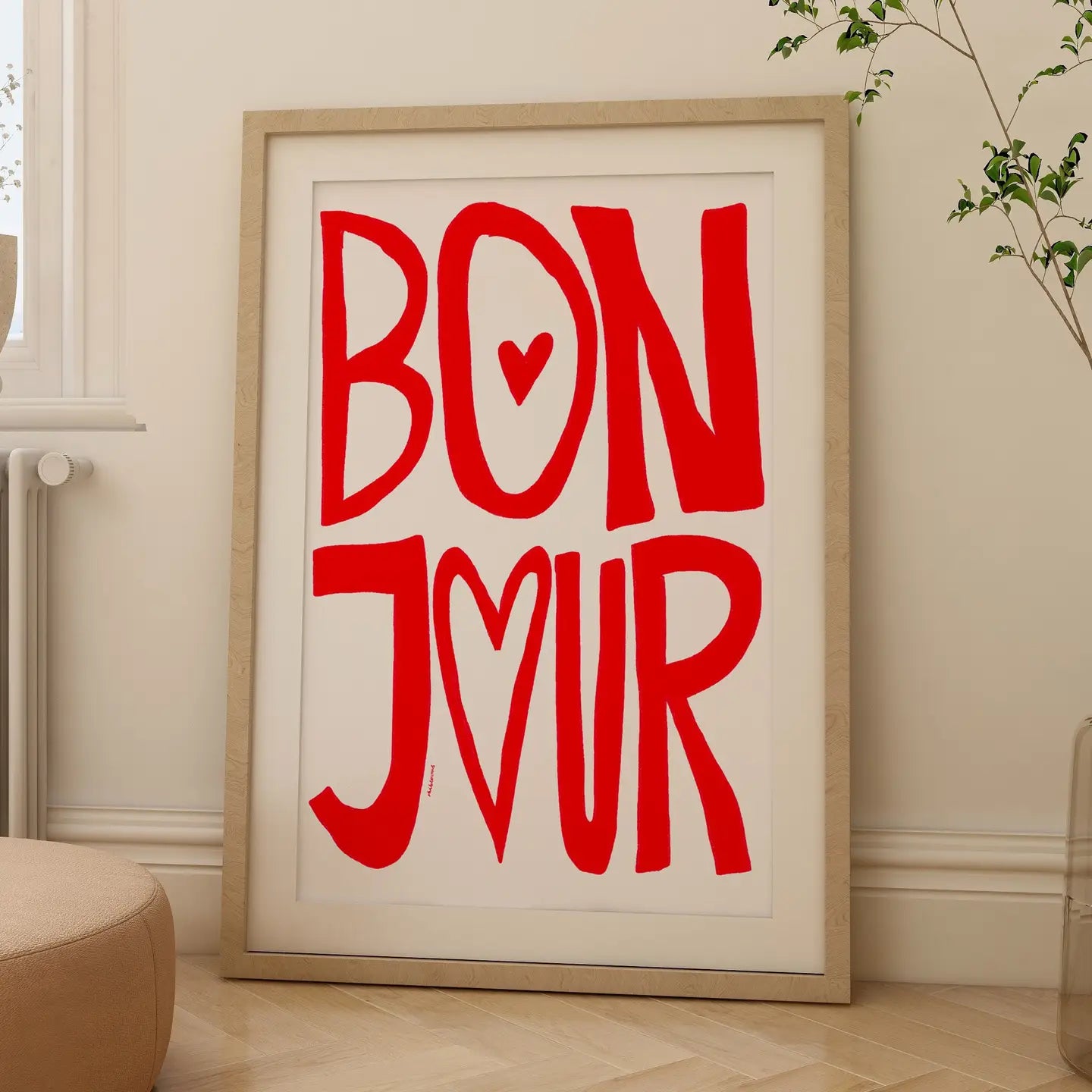 AFFICHE BONJOUR A4