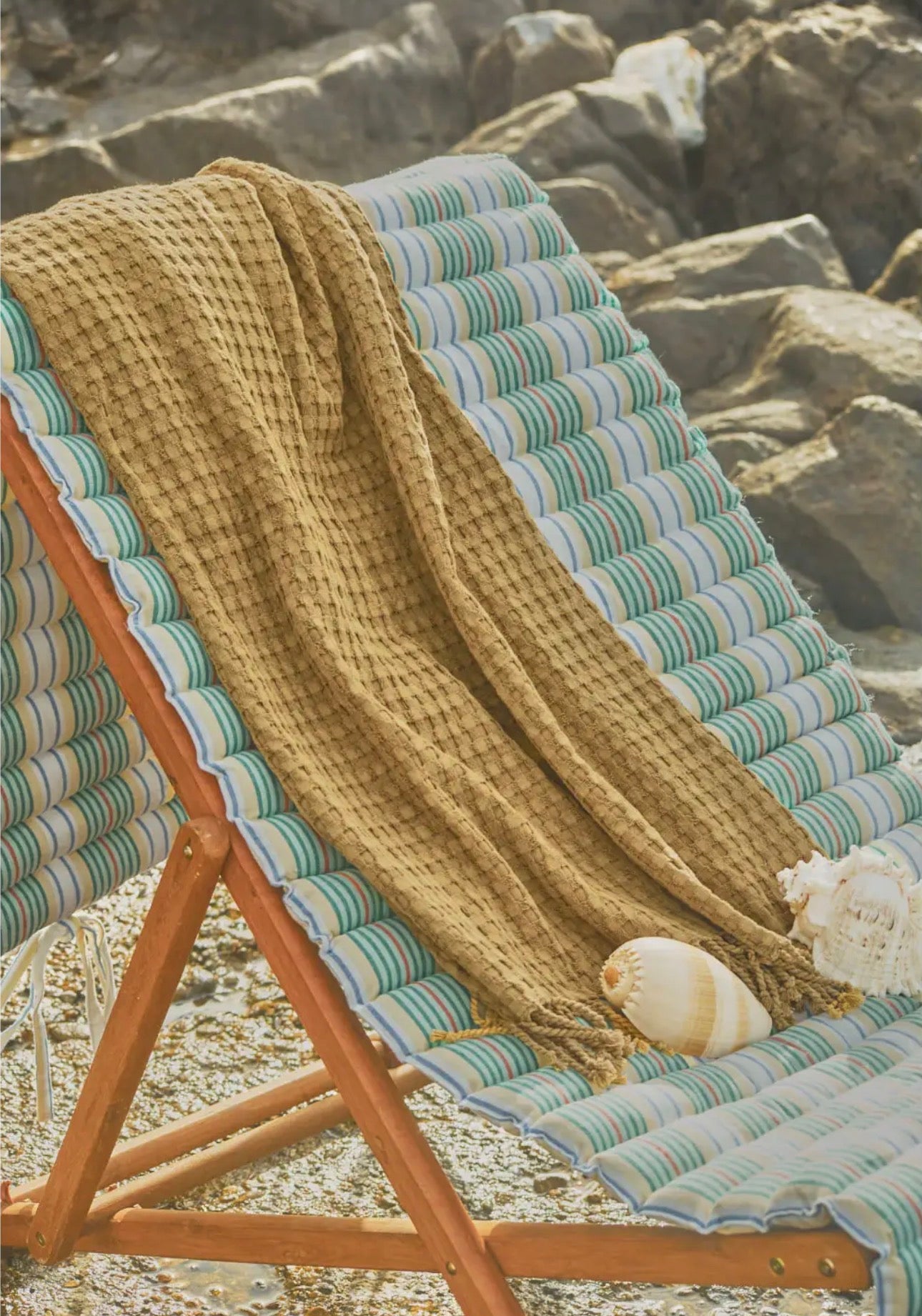 SERVIETTES DE PLAGE DOUBLE 180X200 MOUTARDE