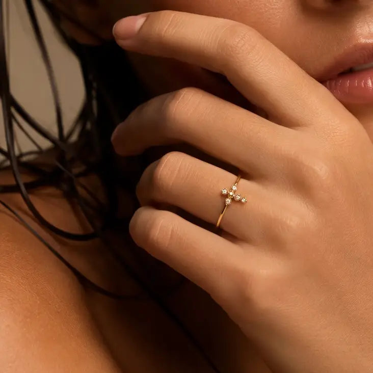 Bague Minimaliste - Croix