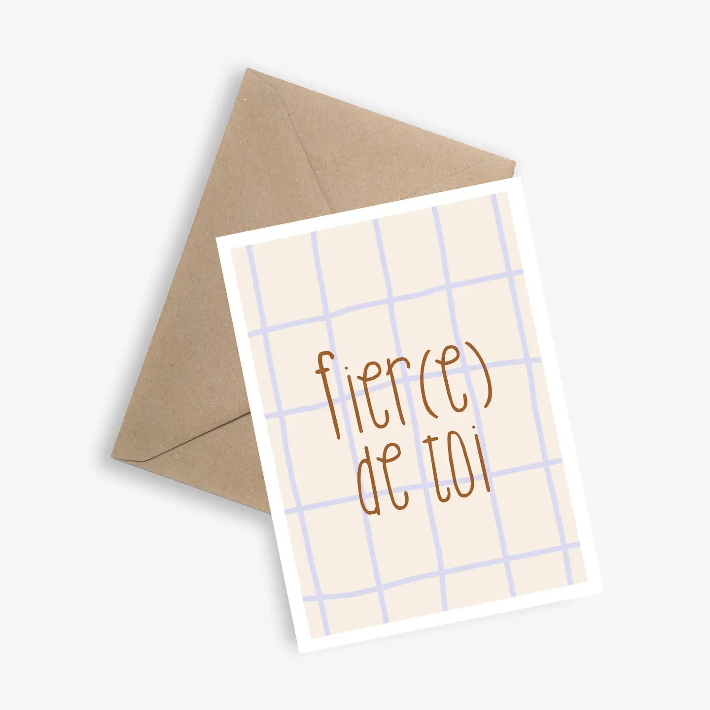 Carte et Enveloppe - Fièr(e) de toi