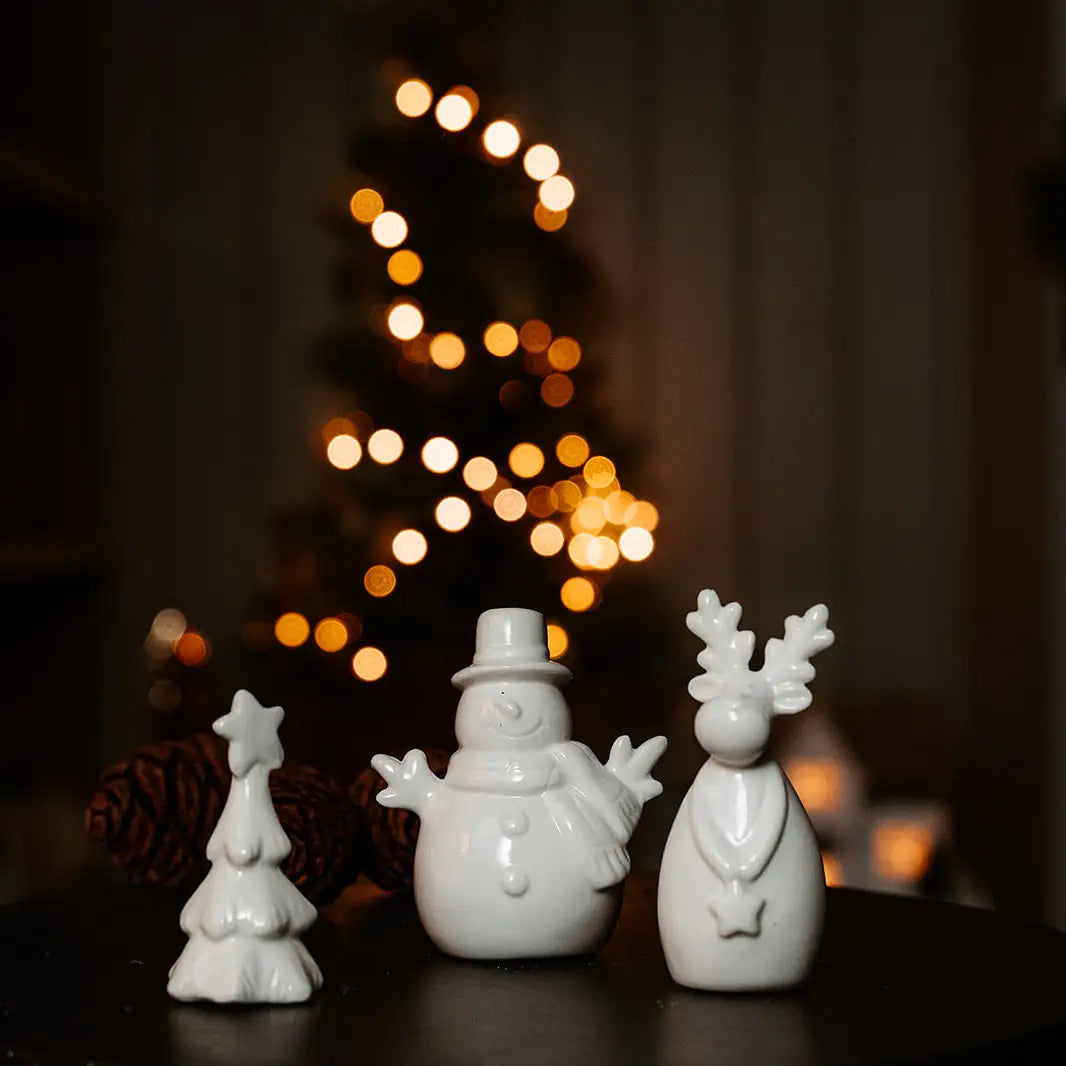 SAPIN DE NOEL - Céramique Étoile Blanc