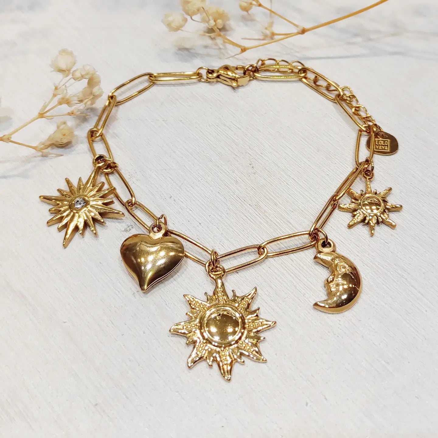 Bracelet - Grosse Maille avec Charms