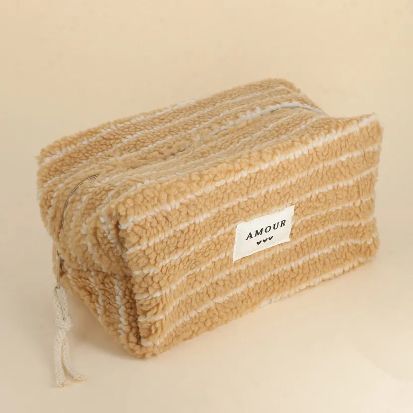 Trousse de toilette - Moumoute beige Amour