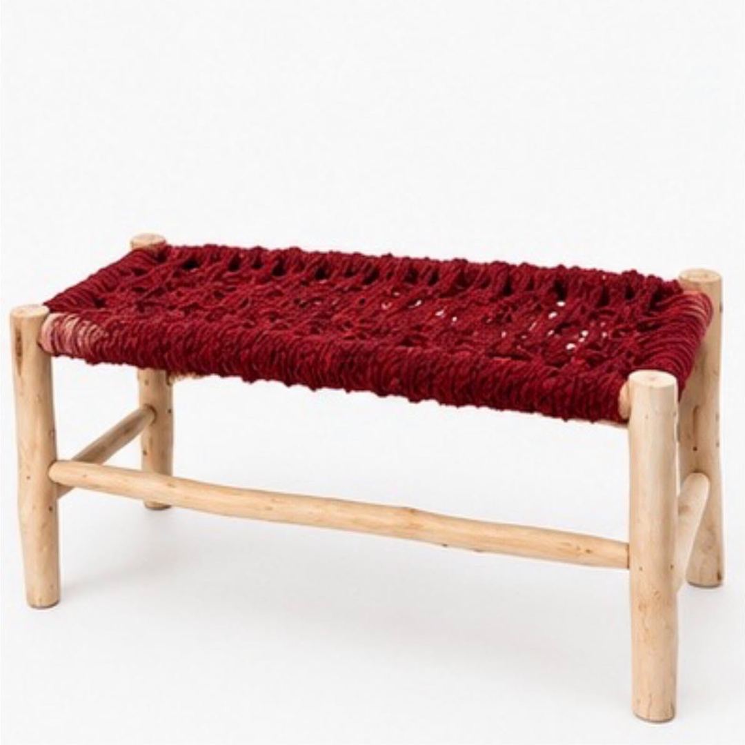 Banc - Tissu Bordeaux