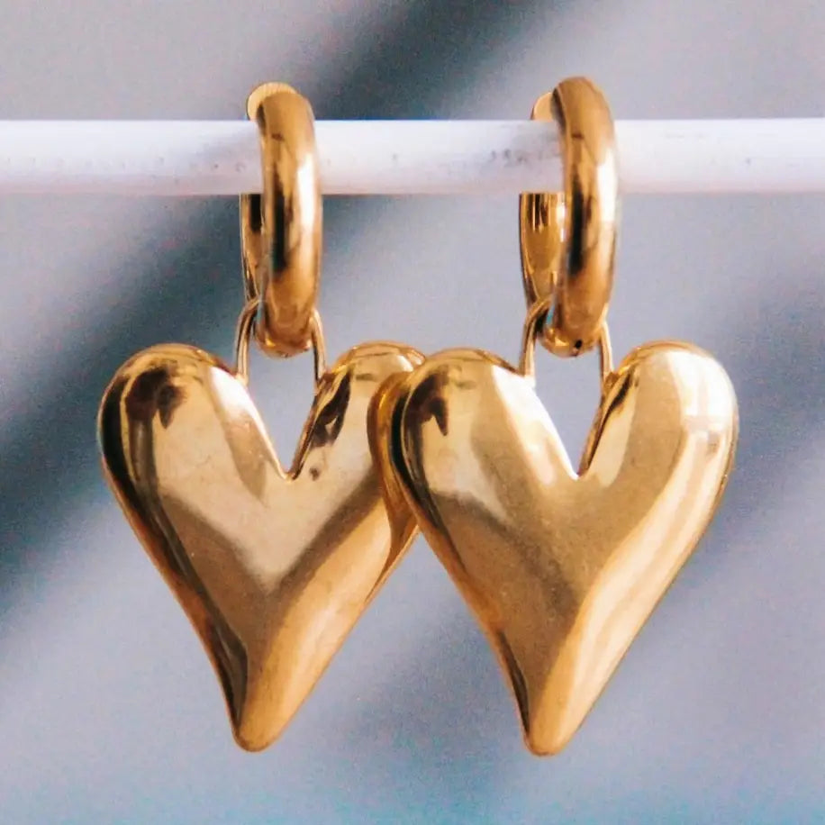 Boucles d'Oreilles - Coeur plein