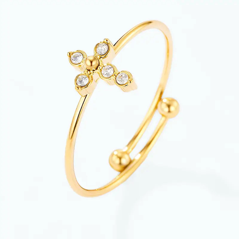 Bague Minimaliste - Croix