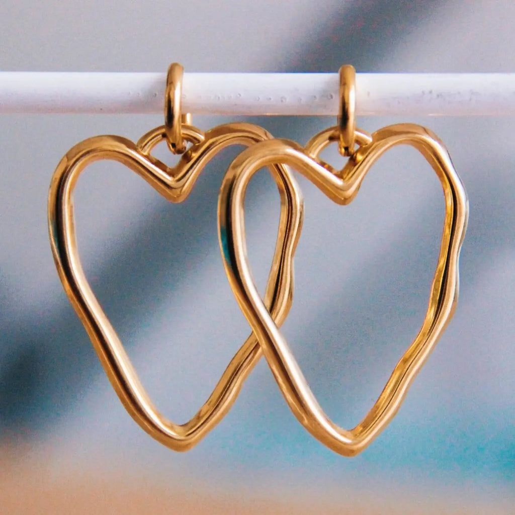 Boucles d'Oreilles - Grand Coeur Ouvert