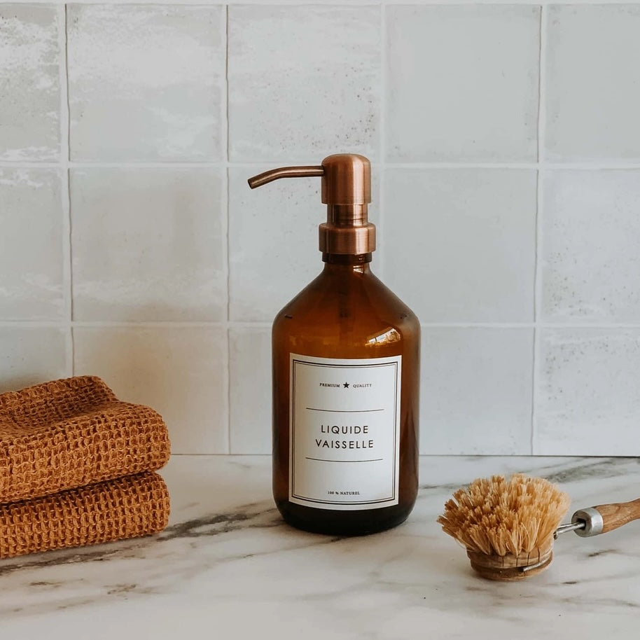 FLACON LIQUIDE VAISSELLE - Ambré 500 ml