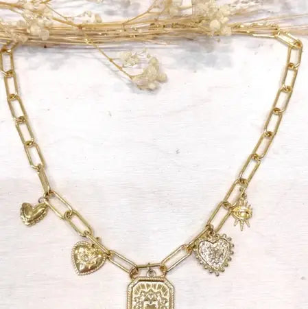 Collier - Grosse maille pampille