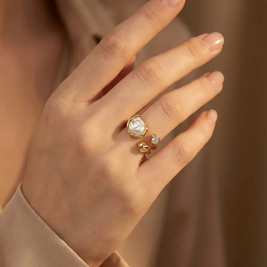 Bague -  Cristal Blanc