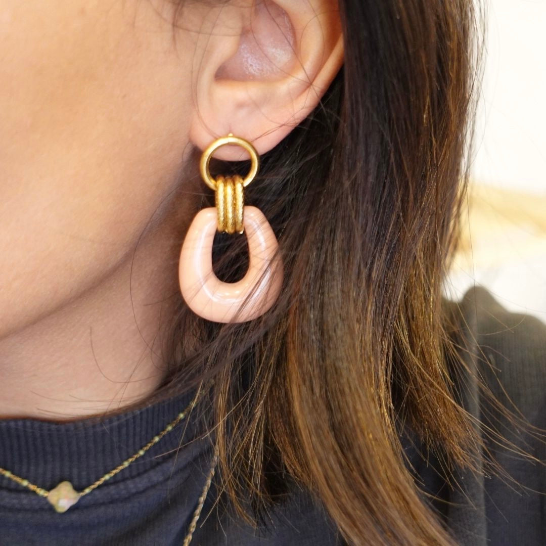 BOUCLE D'OREILLES - Rose