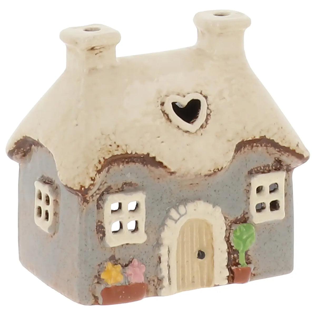 Village Poterie - Mini Coeur Cottage Gris