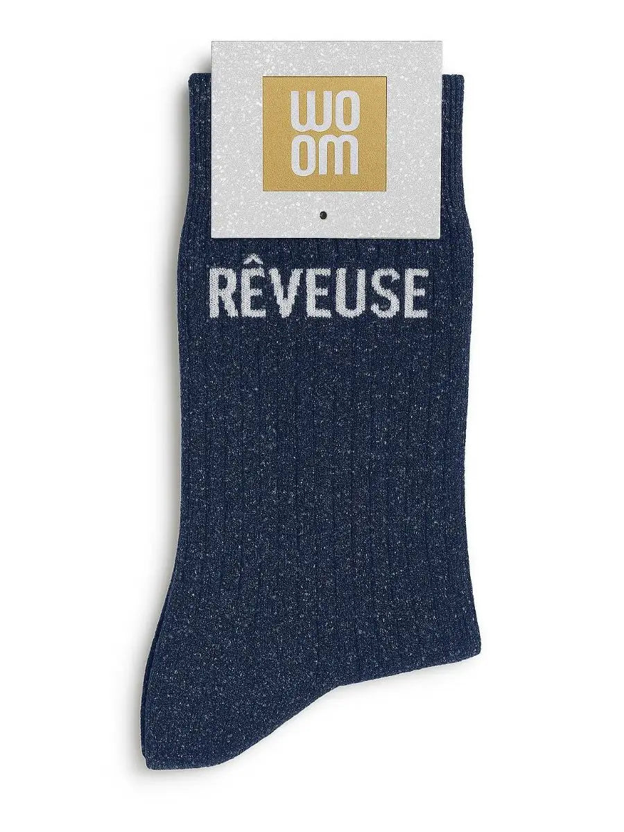 Chaussette à Paillettes Bleu Marine - Rêveuse