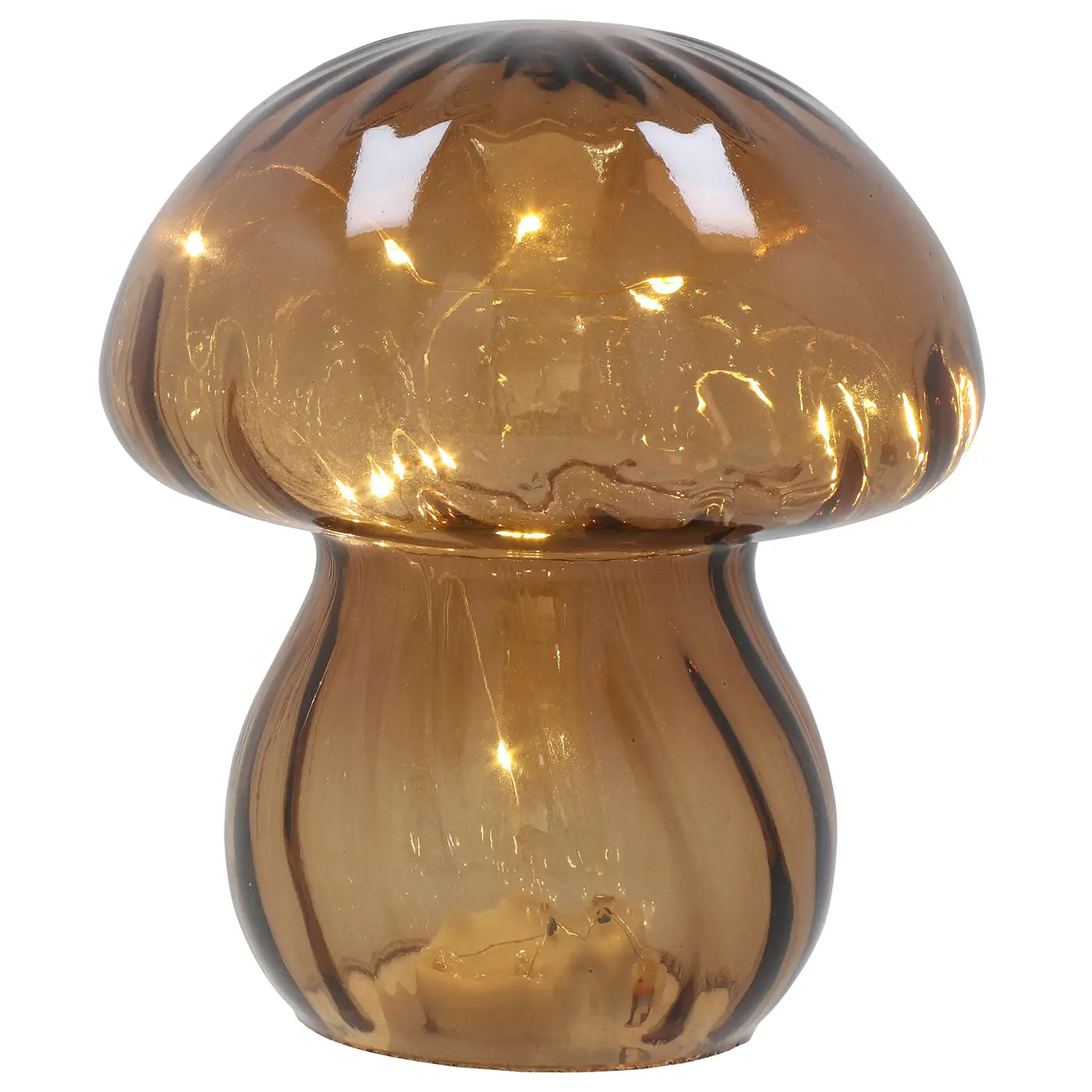 LAMPE CHAMPI - LED Marron