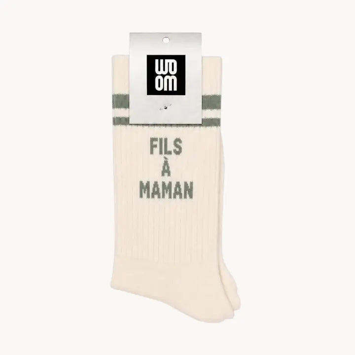 Chaussettes Homme - Fils à Maman Gris