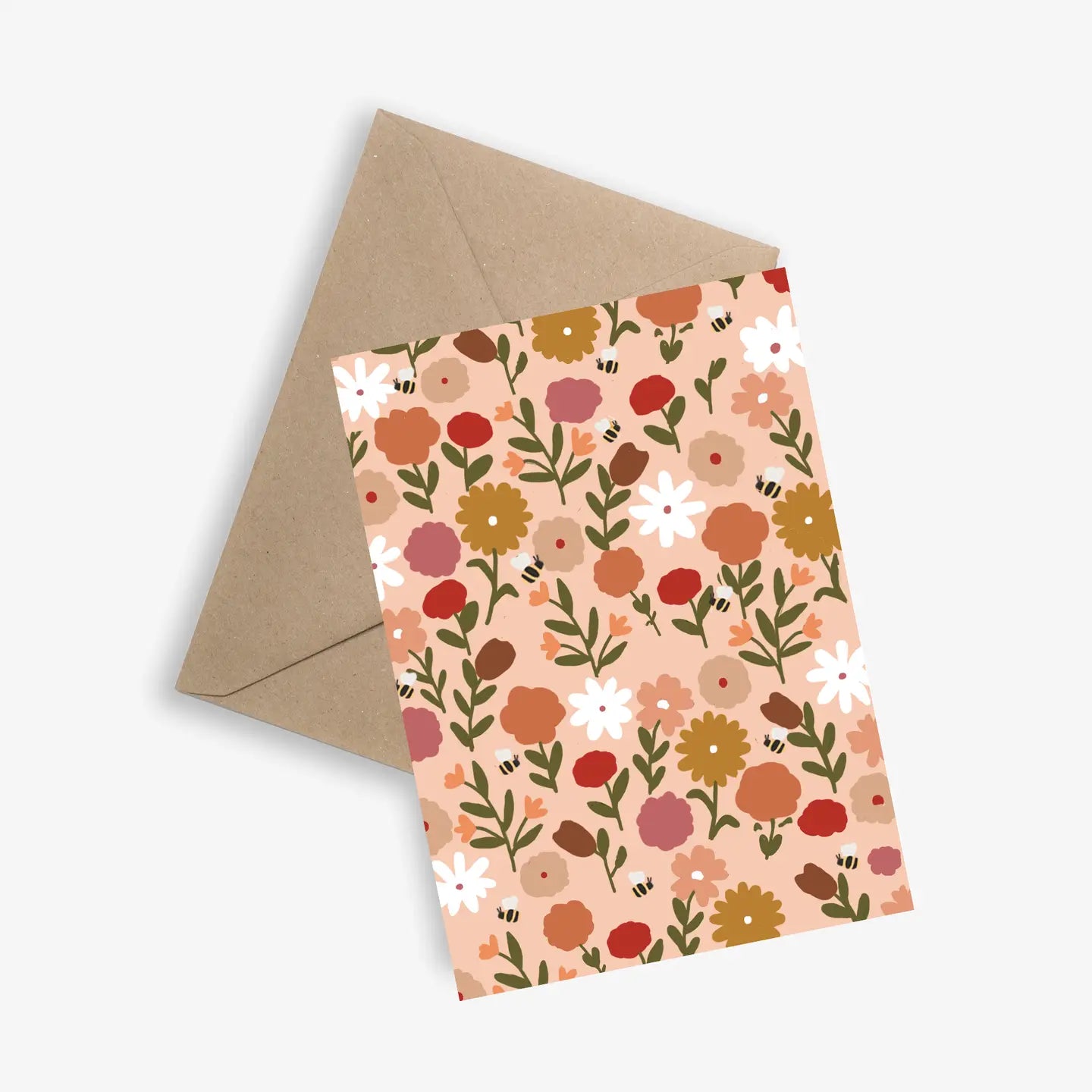 Carte et Enveloppe - Fleurs
