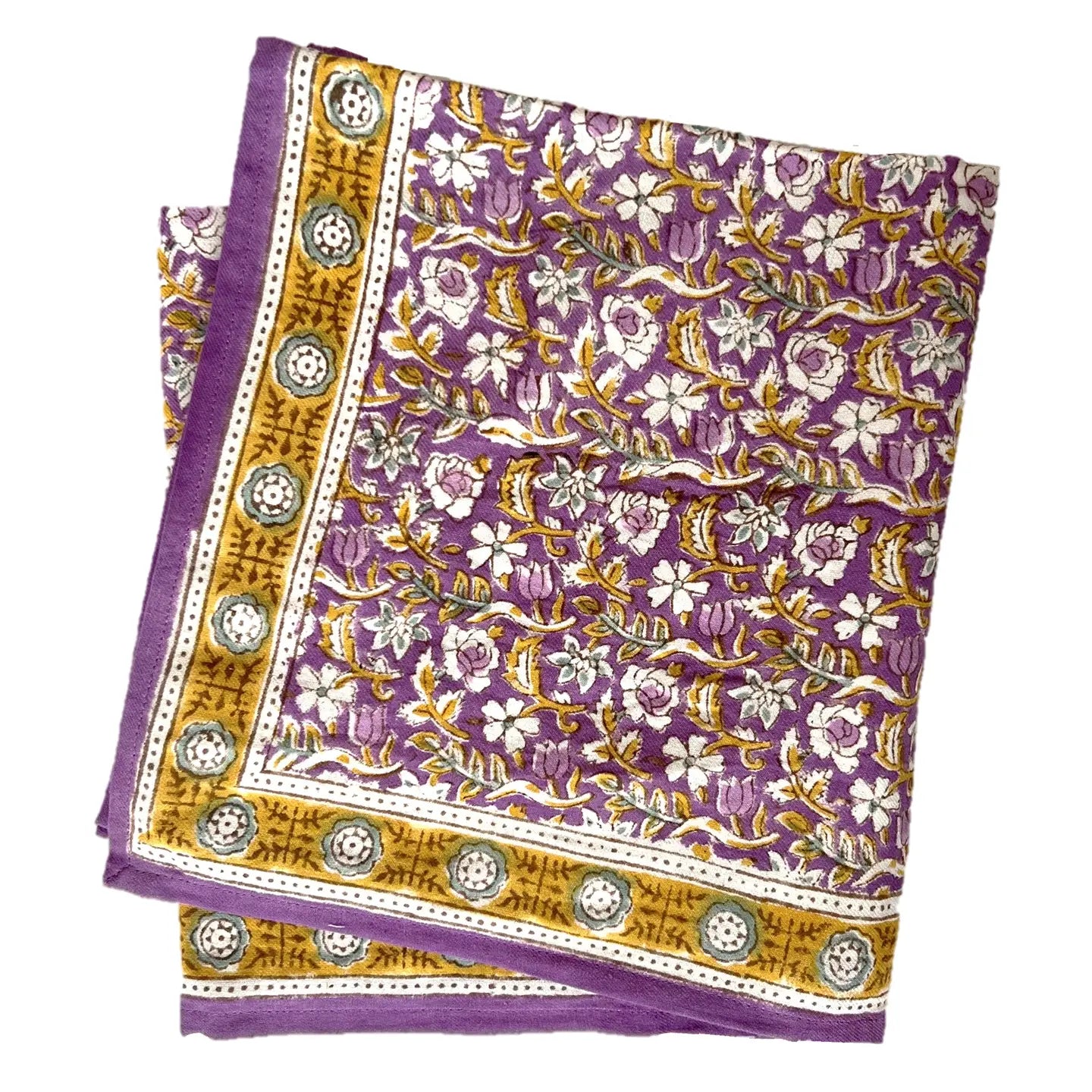 FOULARD INDIEN ABSYNTHE PURPLE