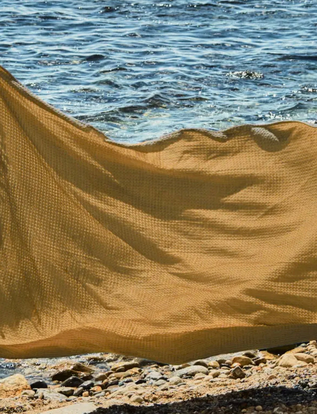 SERVIETTES DE PLAGE DOUBLE 180X200 MOUTARDE