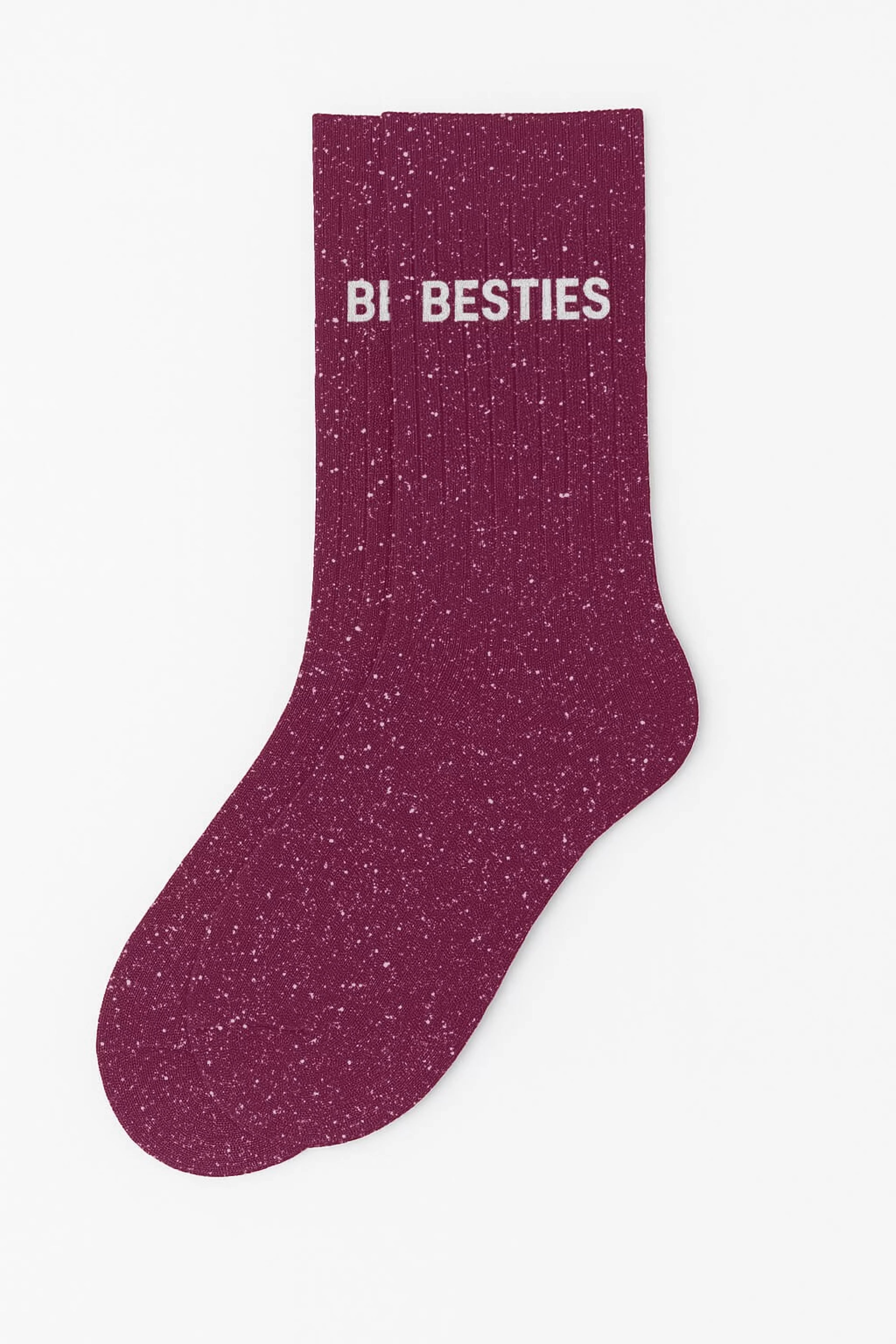 CHAUSSETTE A PAILLETTE BESTIE -VIOLET