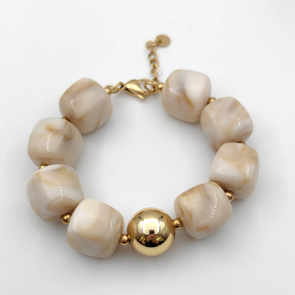 BRACELET - Perle Carré Nacre