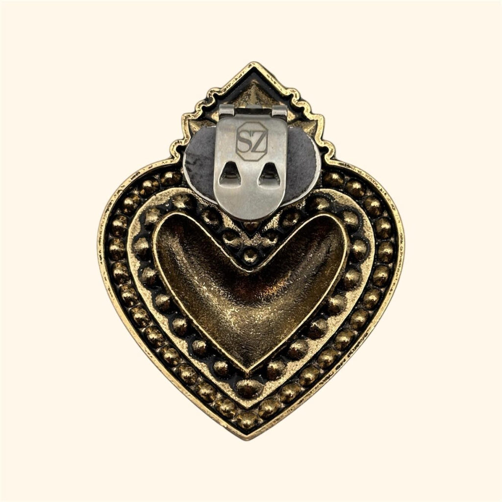 CLIP COEUR SACRE CUPIDON