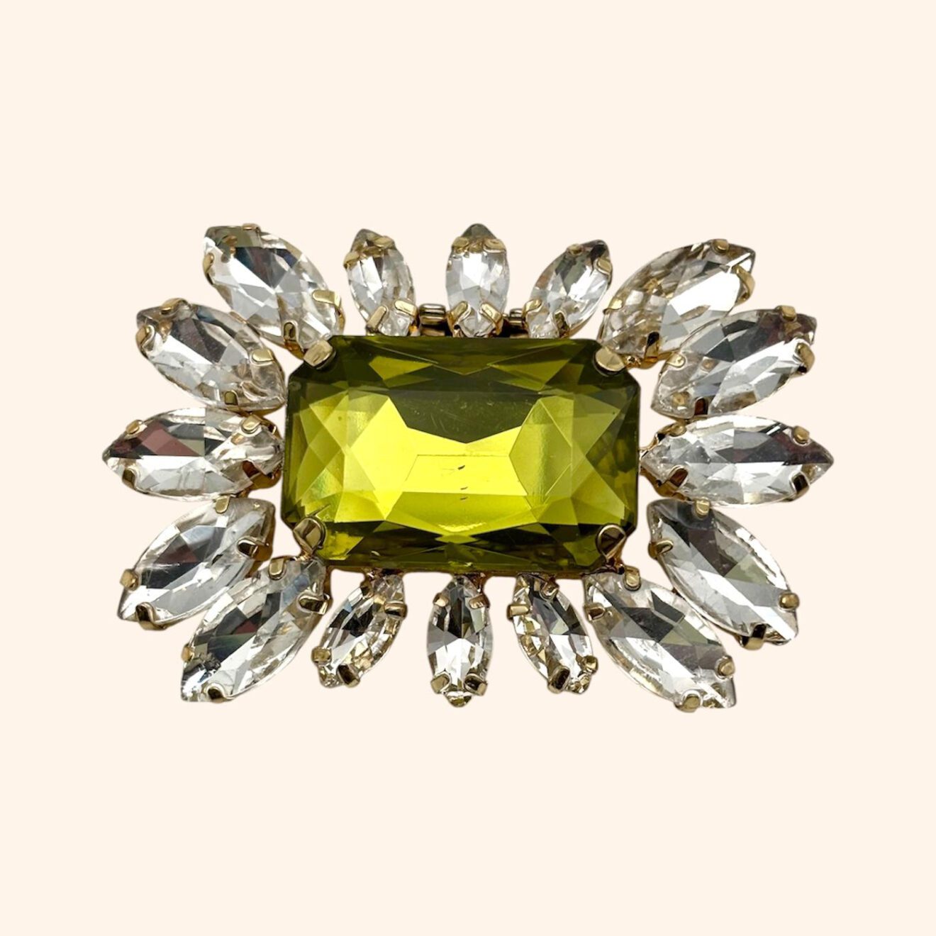 CLIP MARQUISE RIVOLI OLIVE
